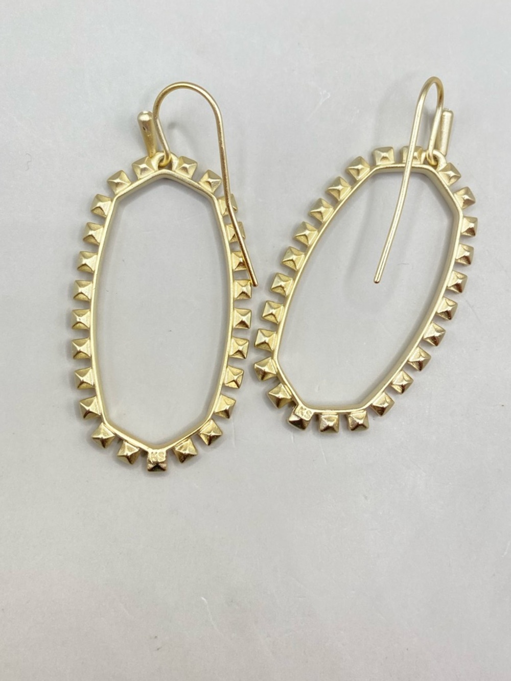 Kendra Scott Open Frame Crystal Elle Earrings - Picture 6 of 7